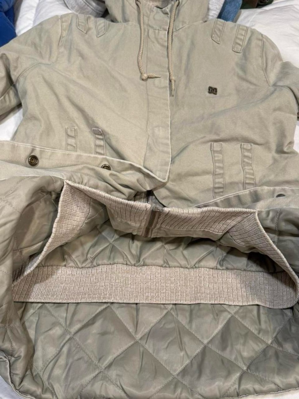 Y2K DC Shoes Utility Parka Quilted Lined Jacket - Picture 4 of 5